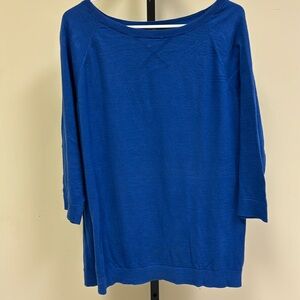 Plus size Talbots blue pullover sweater